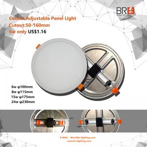 6W 8W 15W 20W Ultra dunne ronde paneel LED-licht verzonken gemonteerde binnenverlichting